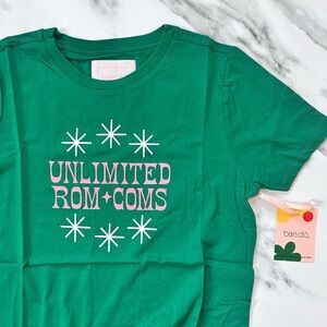 ban.do Green Tee with Pink Graphic unlimited romcoms forever 21 urban outfitters